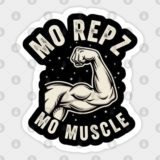 Mo Repz Mo Muscle Sticker by enrynz